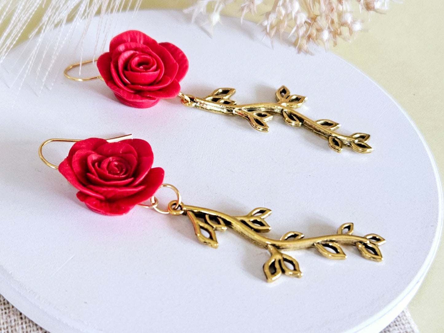 Birth Flower Collection June Rose Earrings