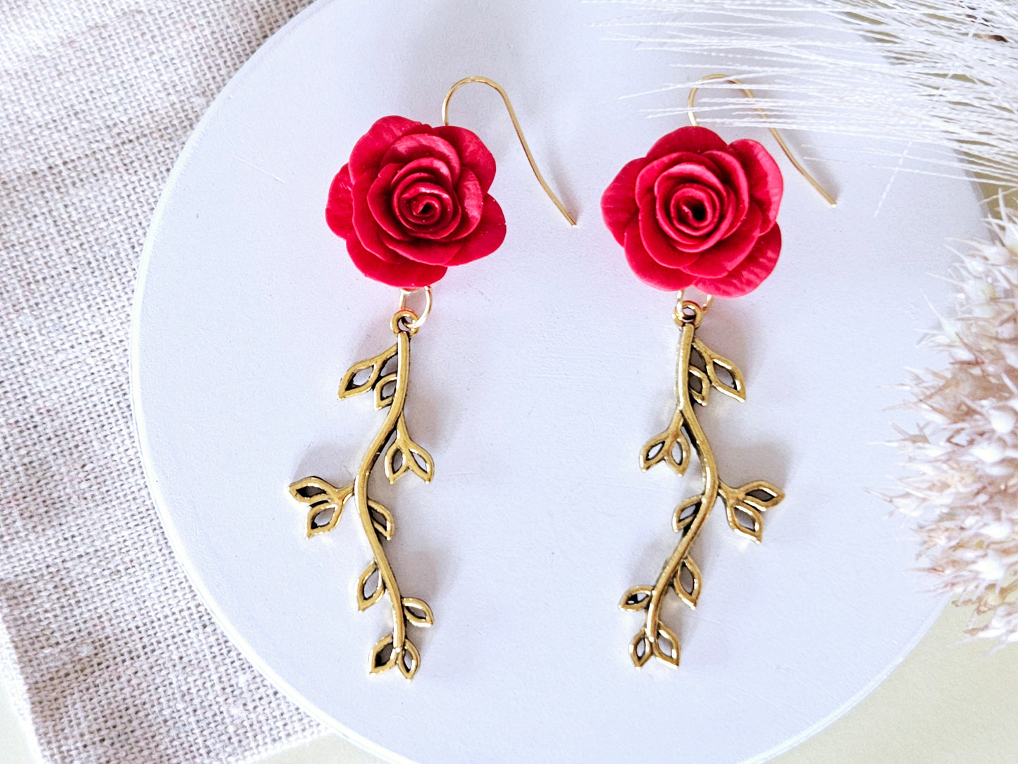 Birth Flower Collection June Rose Earrings