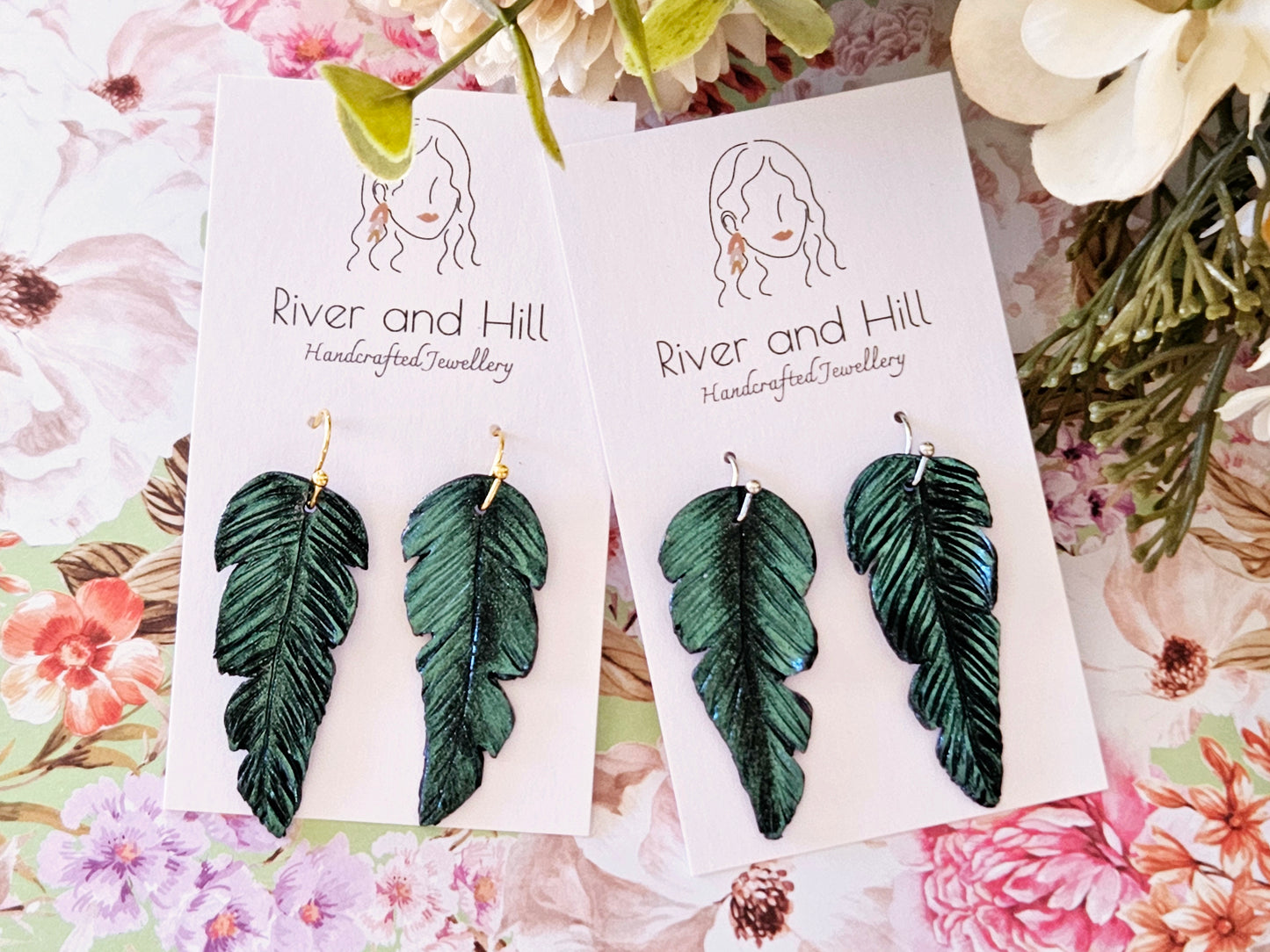 Tui Feather Earrings