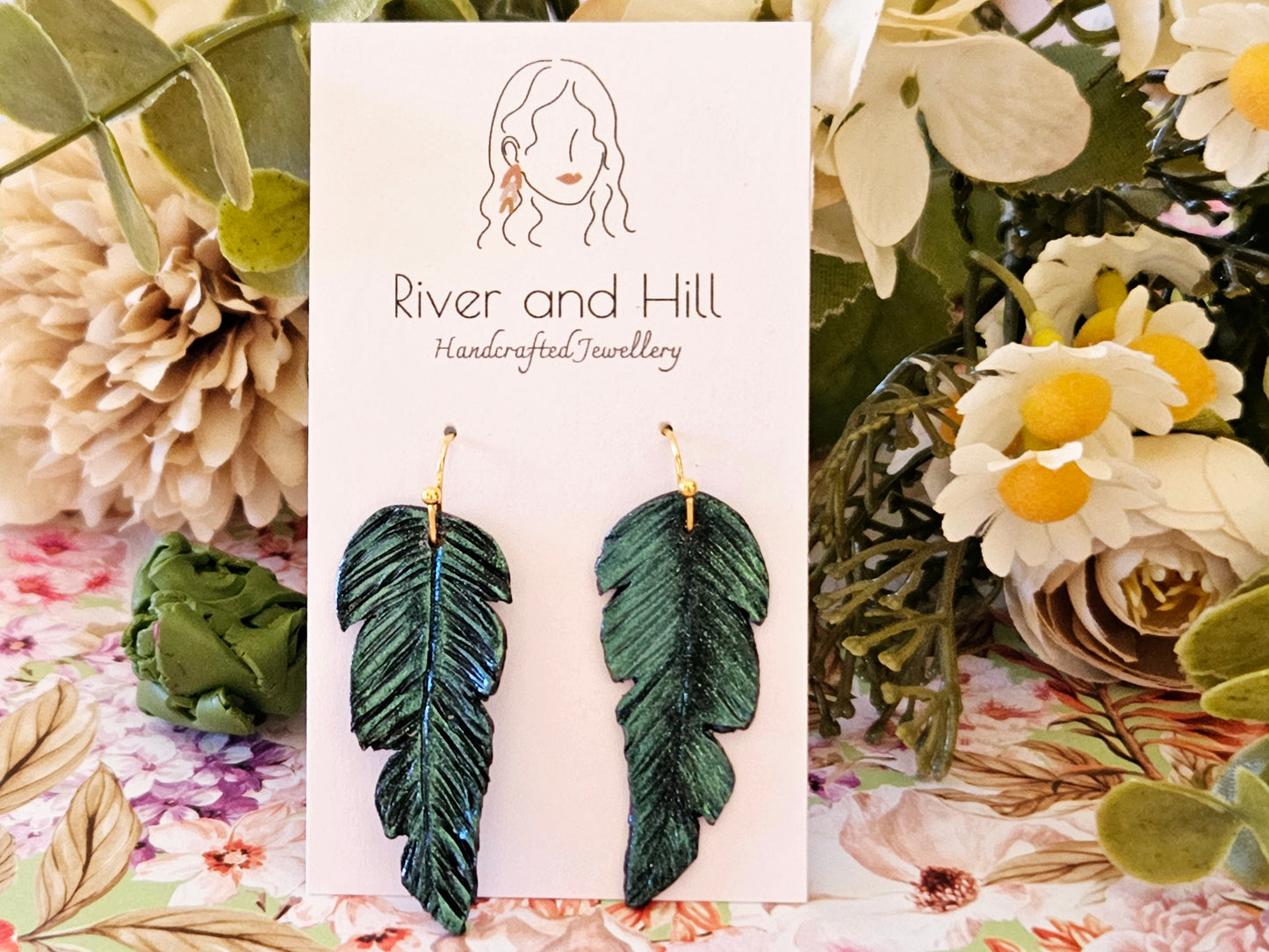 Tui Feather Earrings