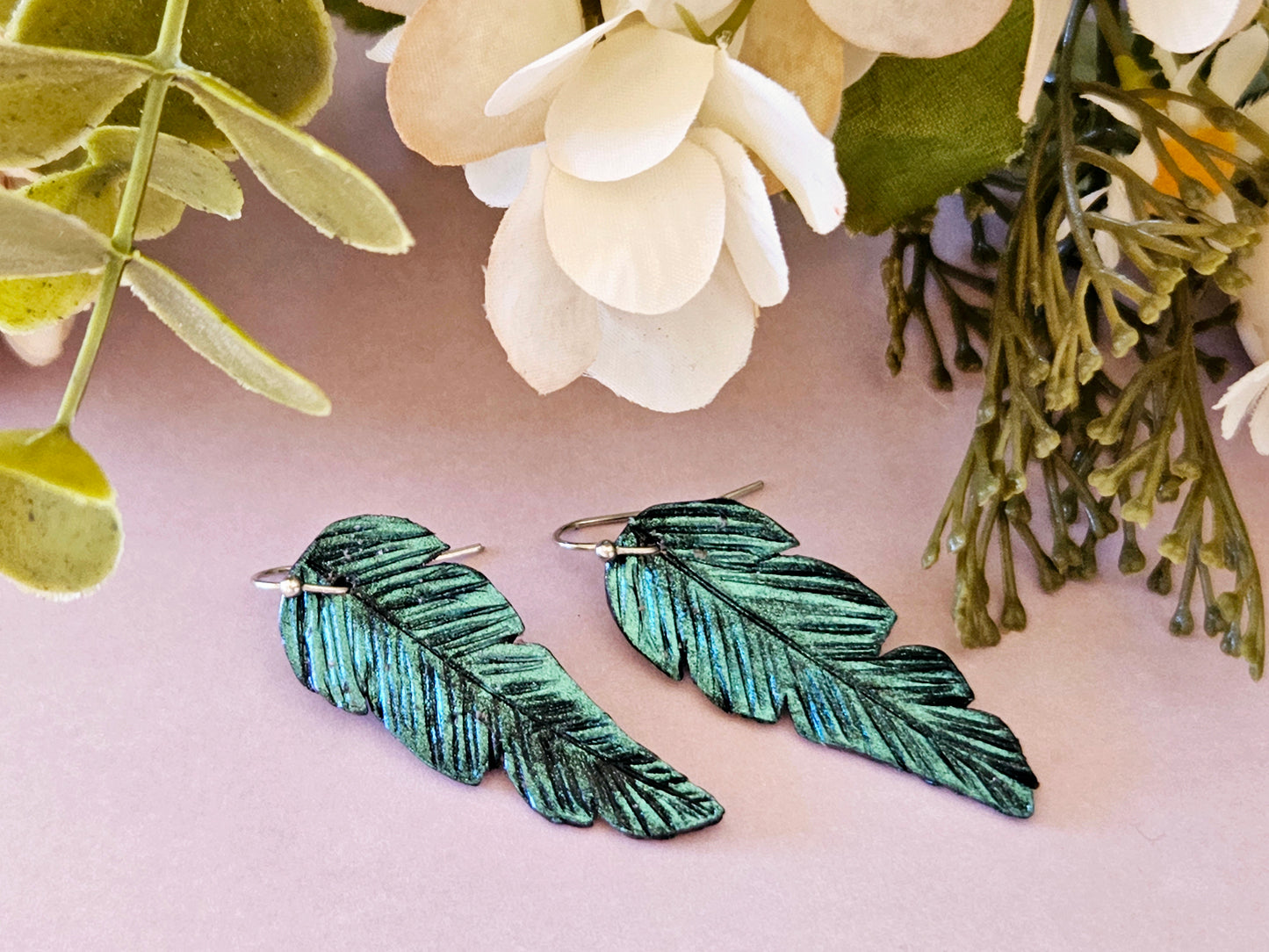 Tui Feather Earrings