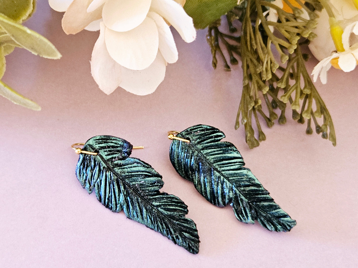 Tui Feather Earrings