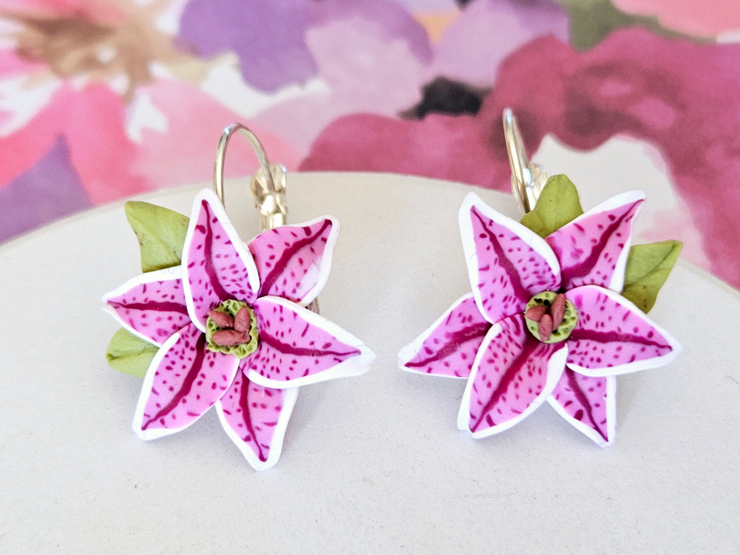 Stargazer Lily Earrings