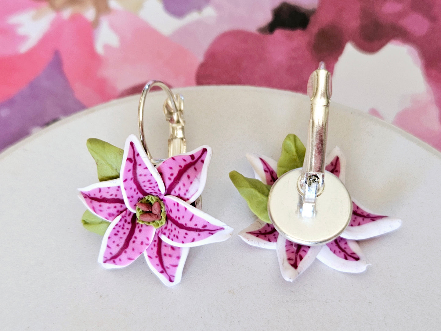 Stargazer Lily Earrings