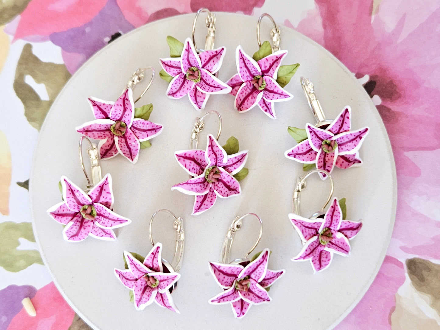 Stargazer Lily Earrings