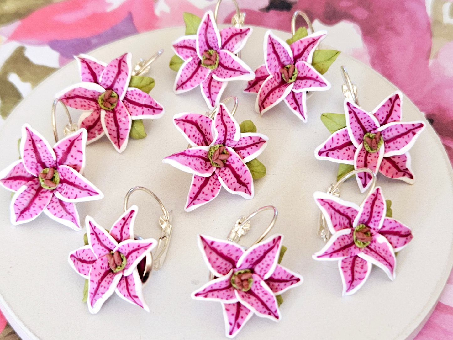 Stargazer Lily Earrings