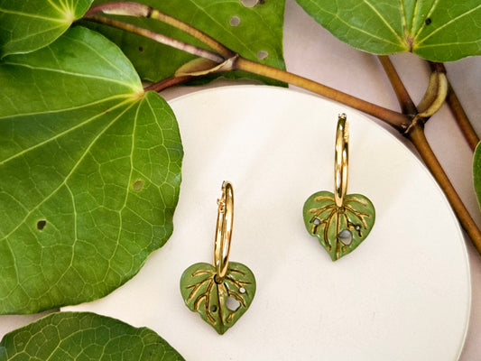 Kawakawa Gold Hoop Earrings