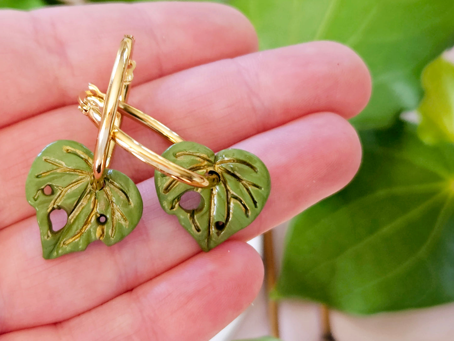 Kawakawa Gold Hoop Earrings