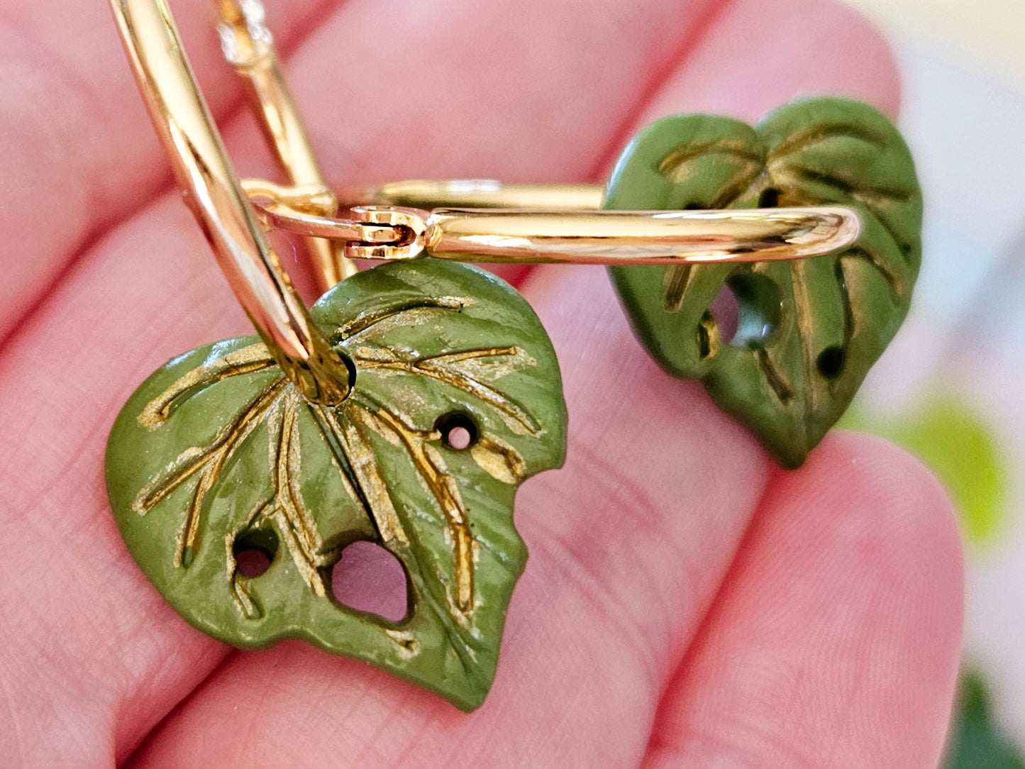 Kawakawa Gold Hoop Earrings