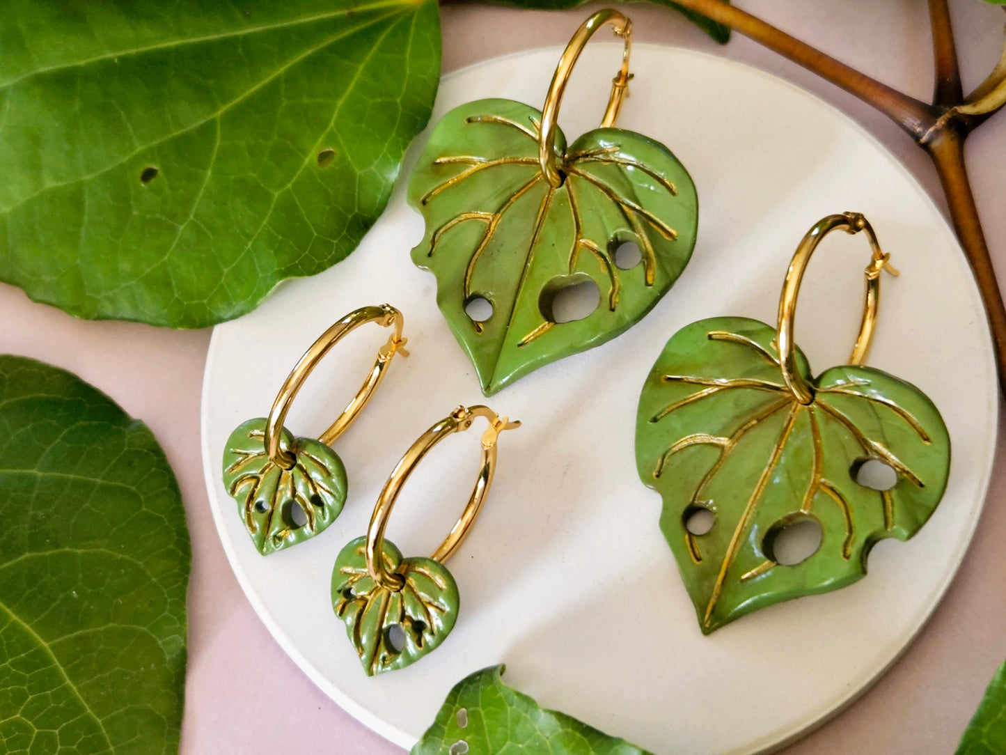 Kawakawa Gold Hoop Earrings