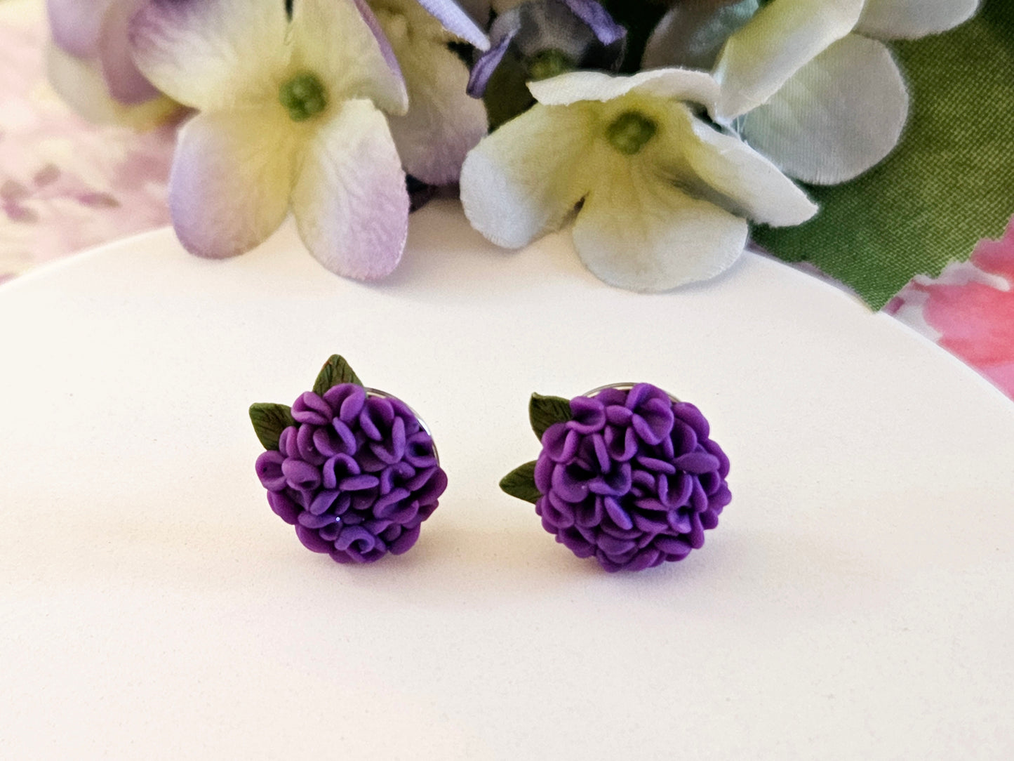 Hydrangea Purple Studs