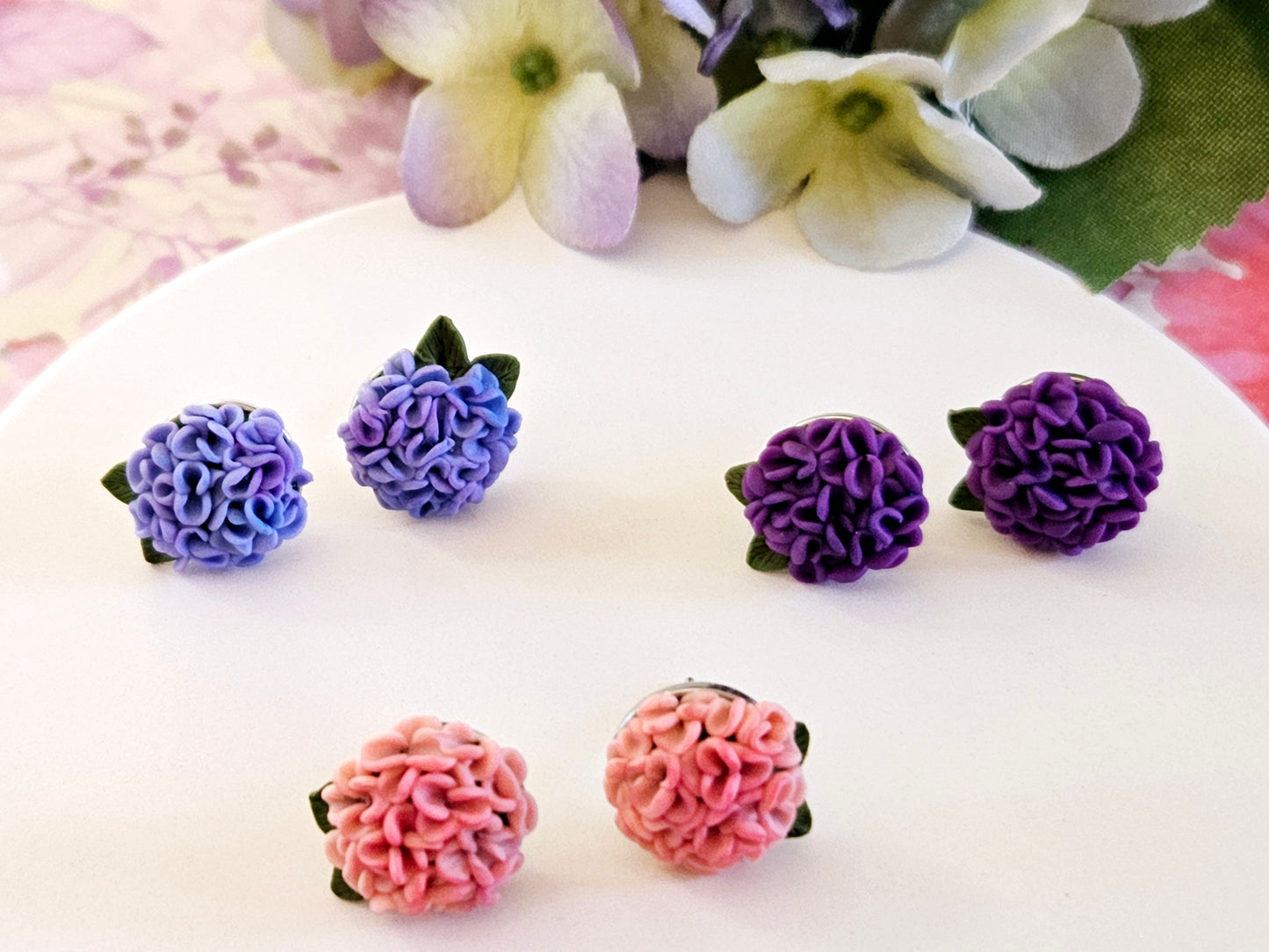 Hydrangea Purple Studs