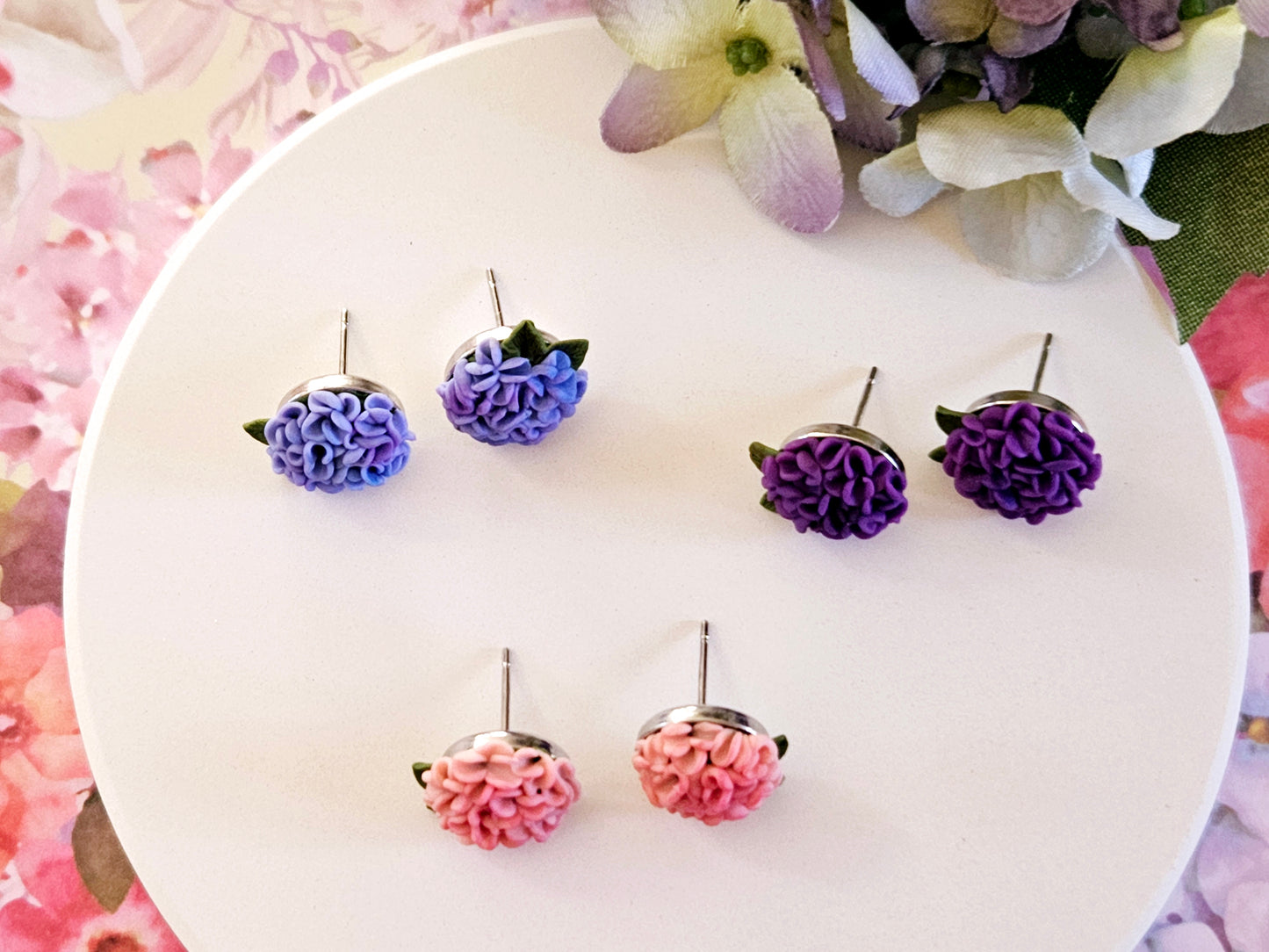 Hydrangea Purple Studs