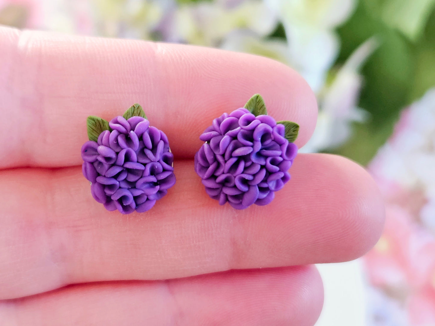 Hydrangea Purple Studs