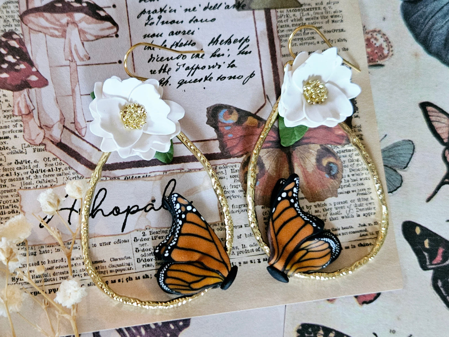 Monarch Statement Earrings