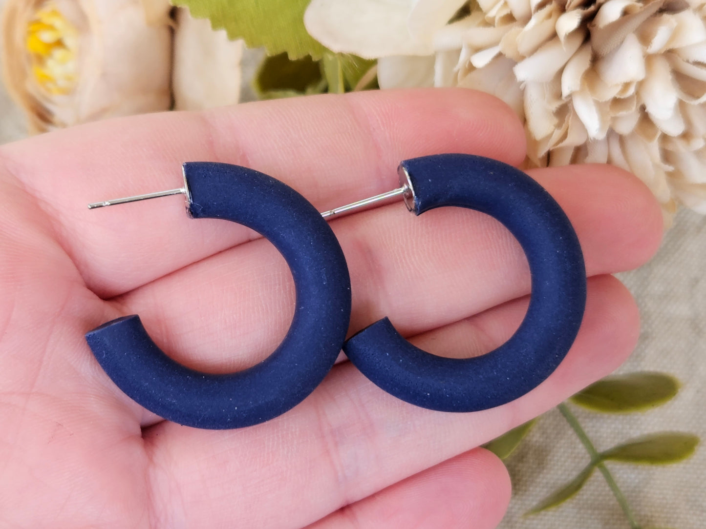 Classic Hoops Small Navy