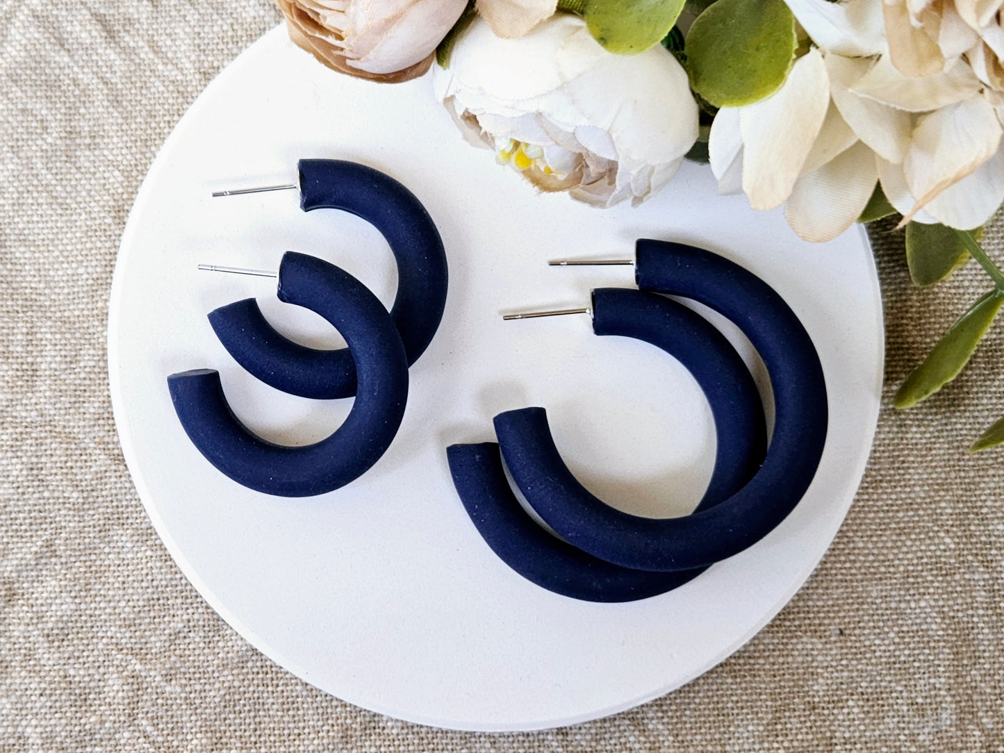 Classic Hoops Small Navy