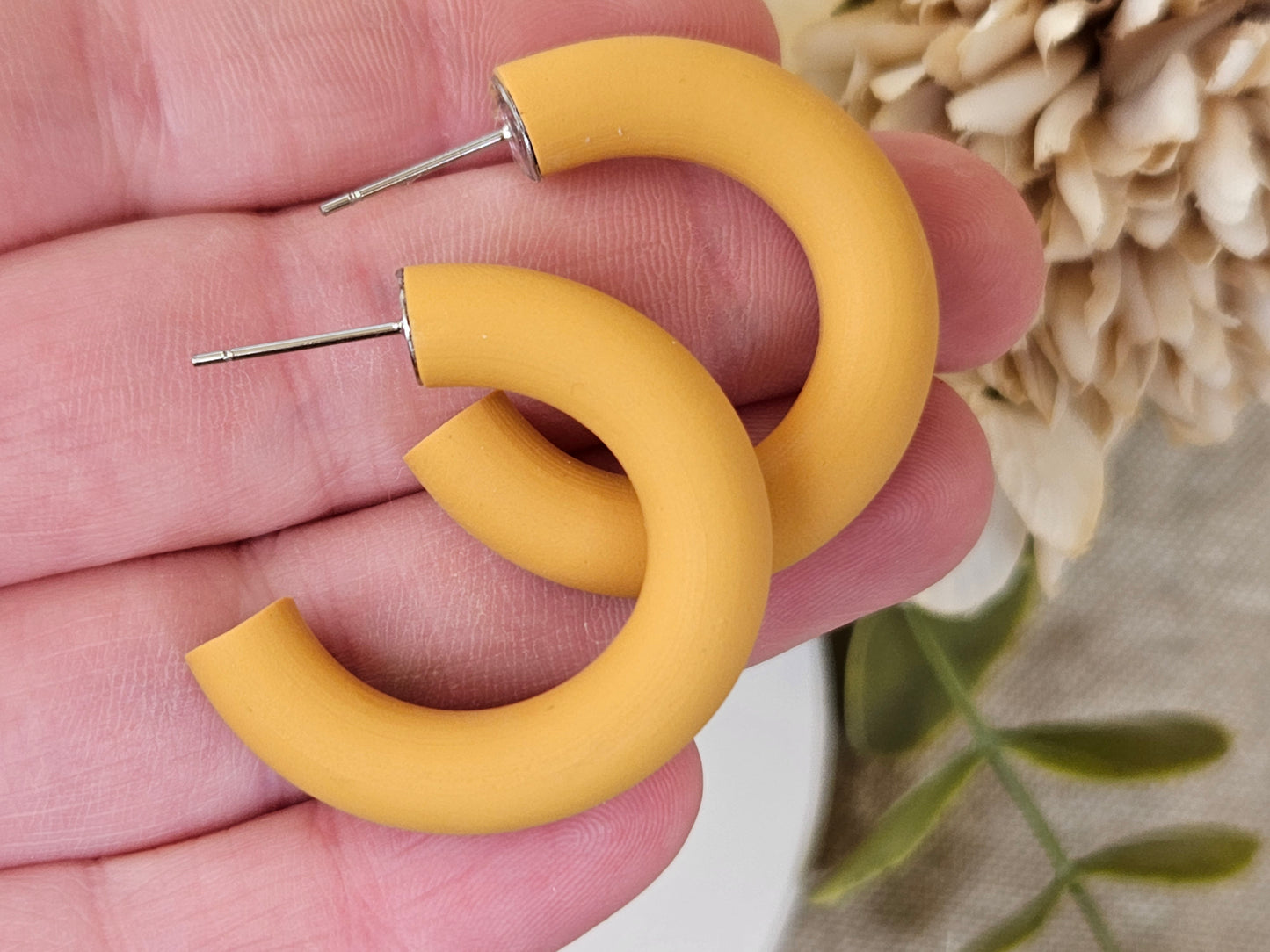 Classic Hoops Small Mustard