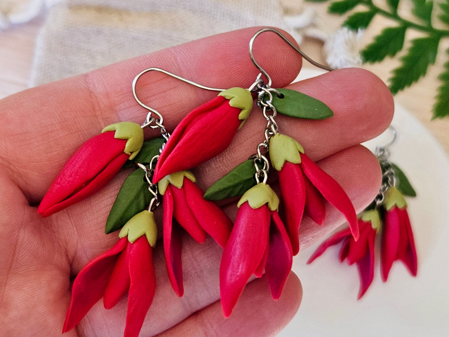 Kākābeak Dangle Earrings