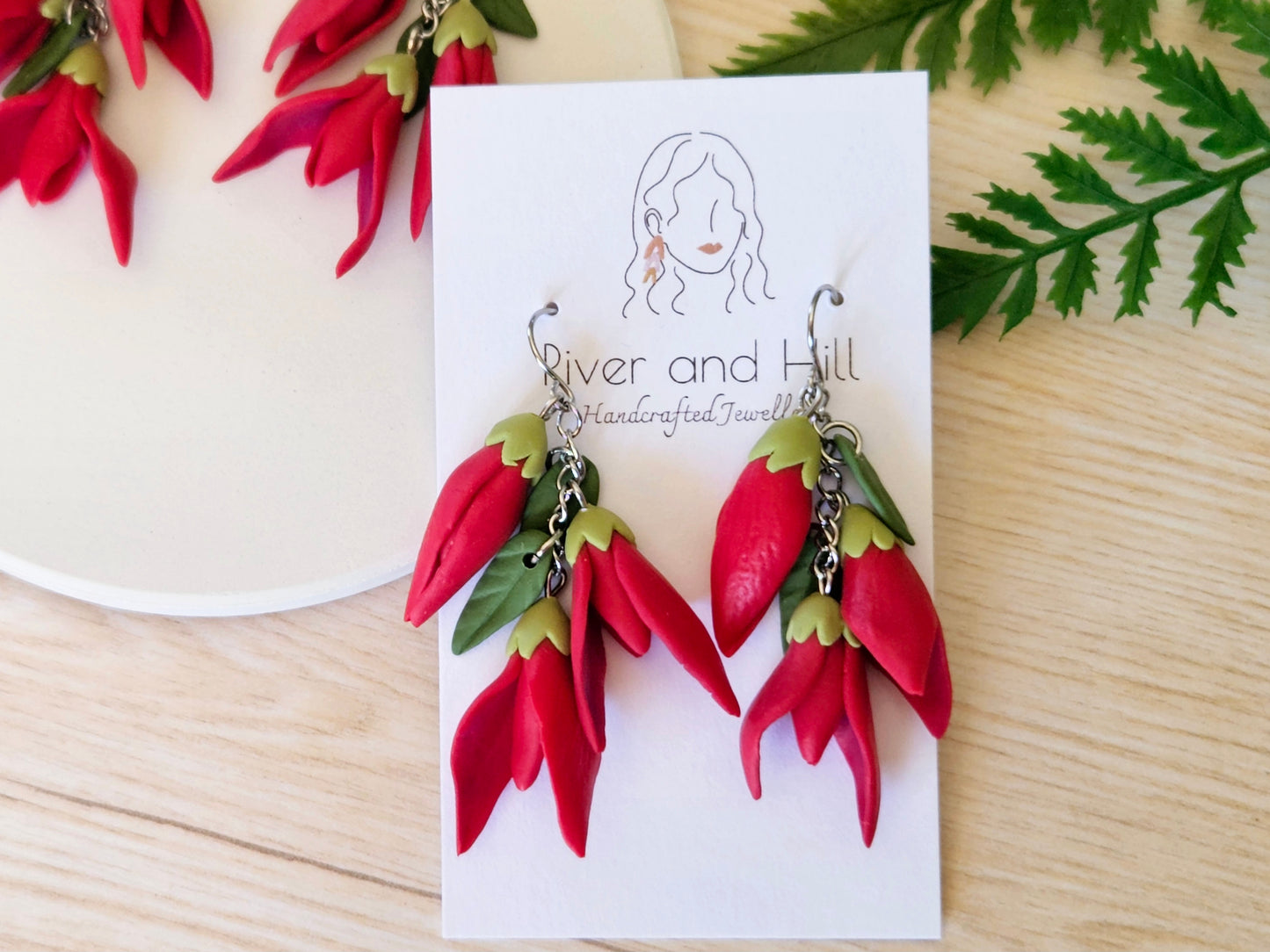 Kākābeak Dangle Earrings