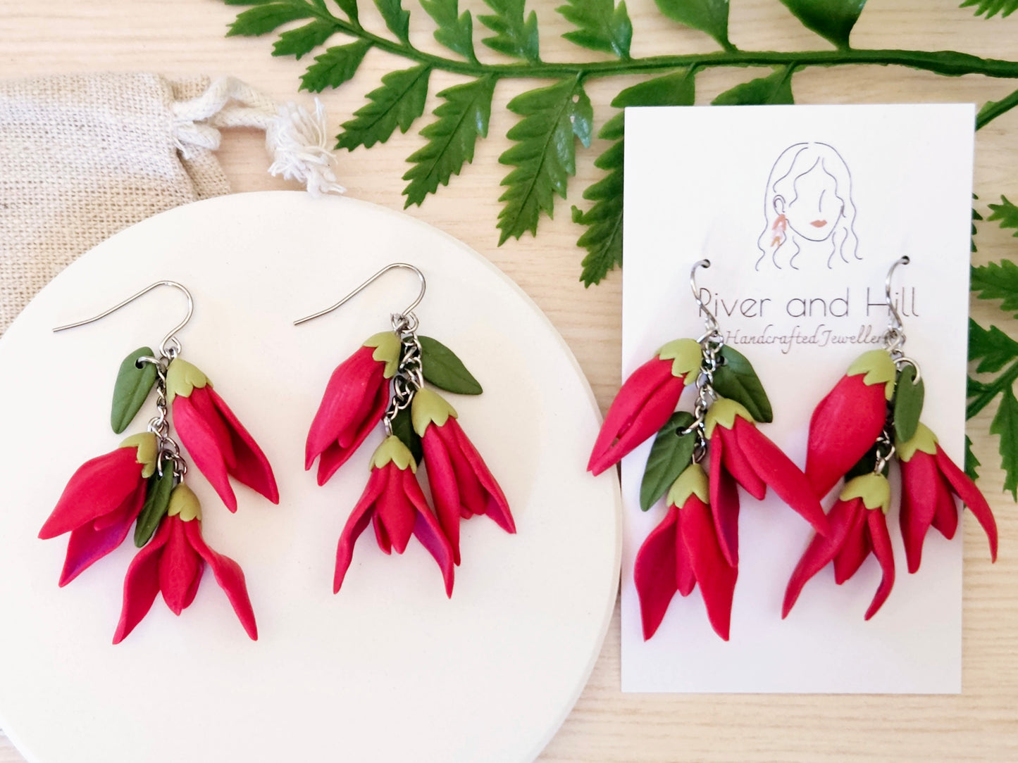 Kākābeak Dangle Earrings