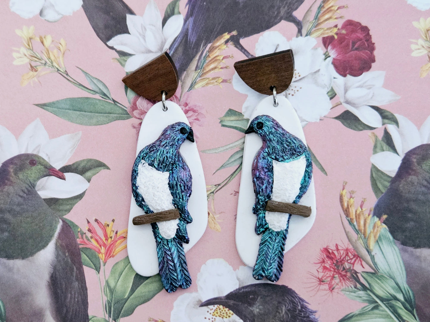 Kererū Statement Earrings