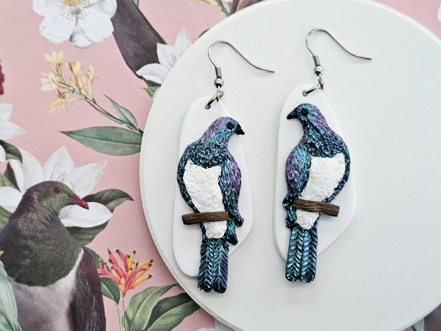 Kererū Statement Earrings