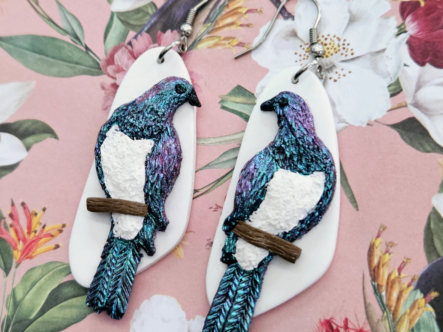 Kererū Statement Earrings