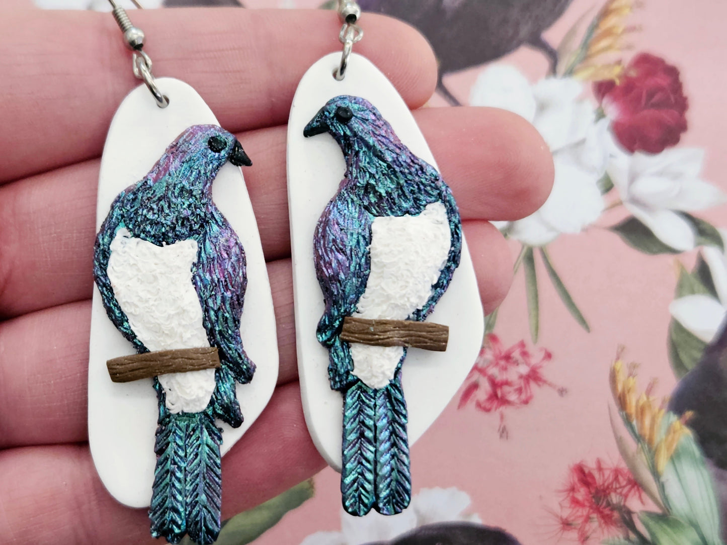 Kererū Statement Earrings