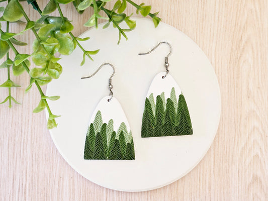 Pine Tree Statement Earrings