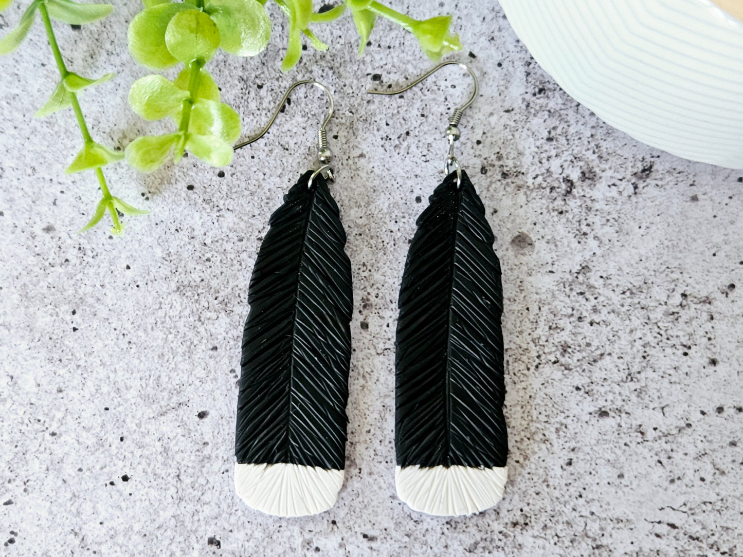 Huia Feather Earrings