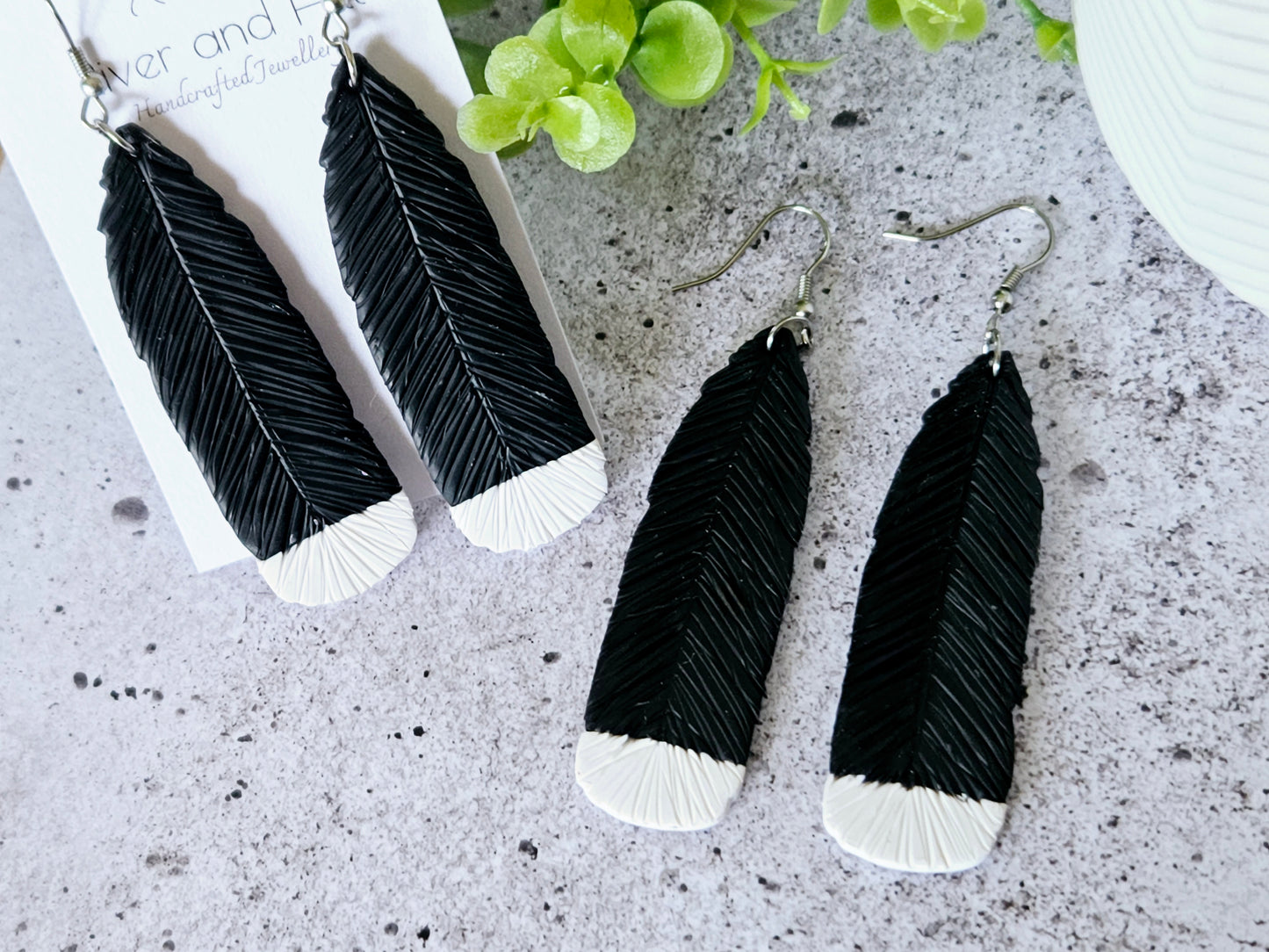 Huia Feather Earrings