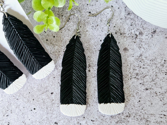 Huia Feather Earrings