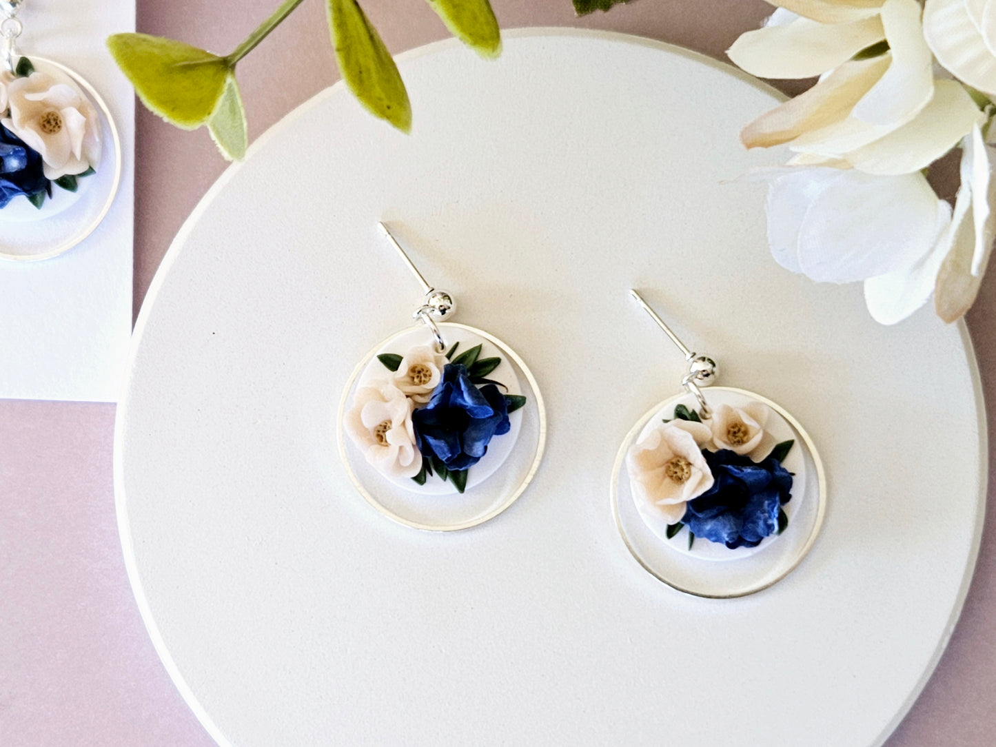 Blush and Blues Earrings