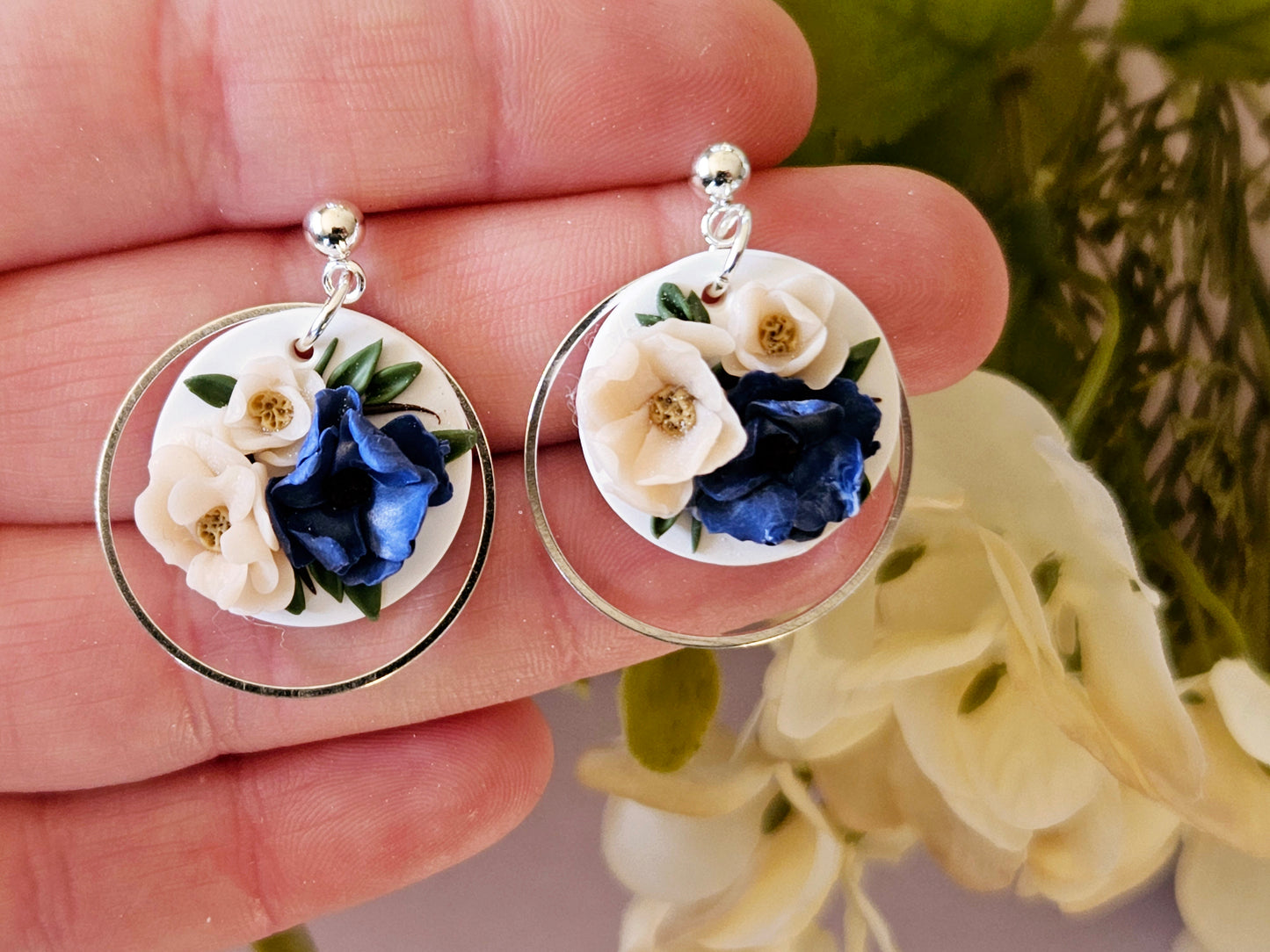 Blush and Blues Earrings