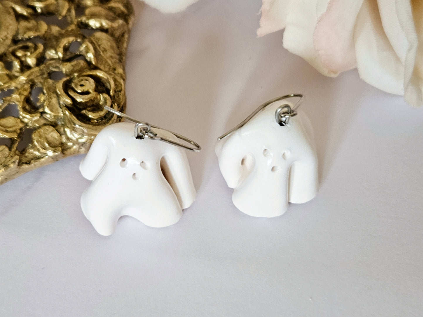 Haunted Halloween Ghost Earrings