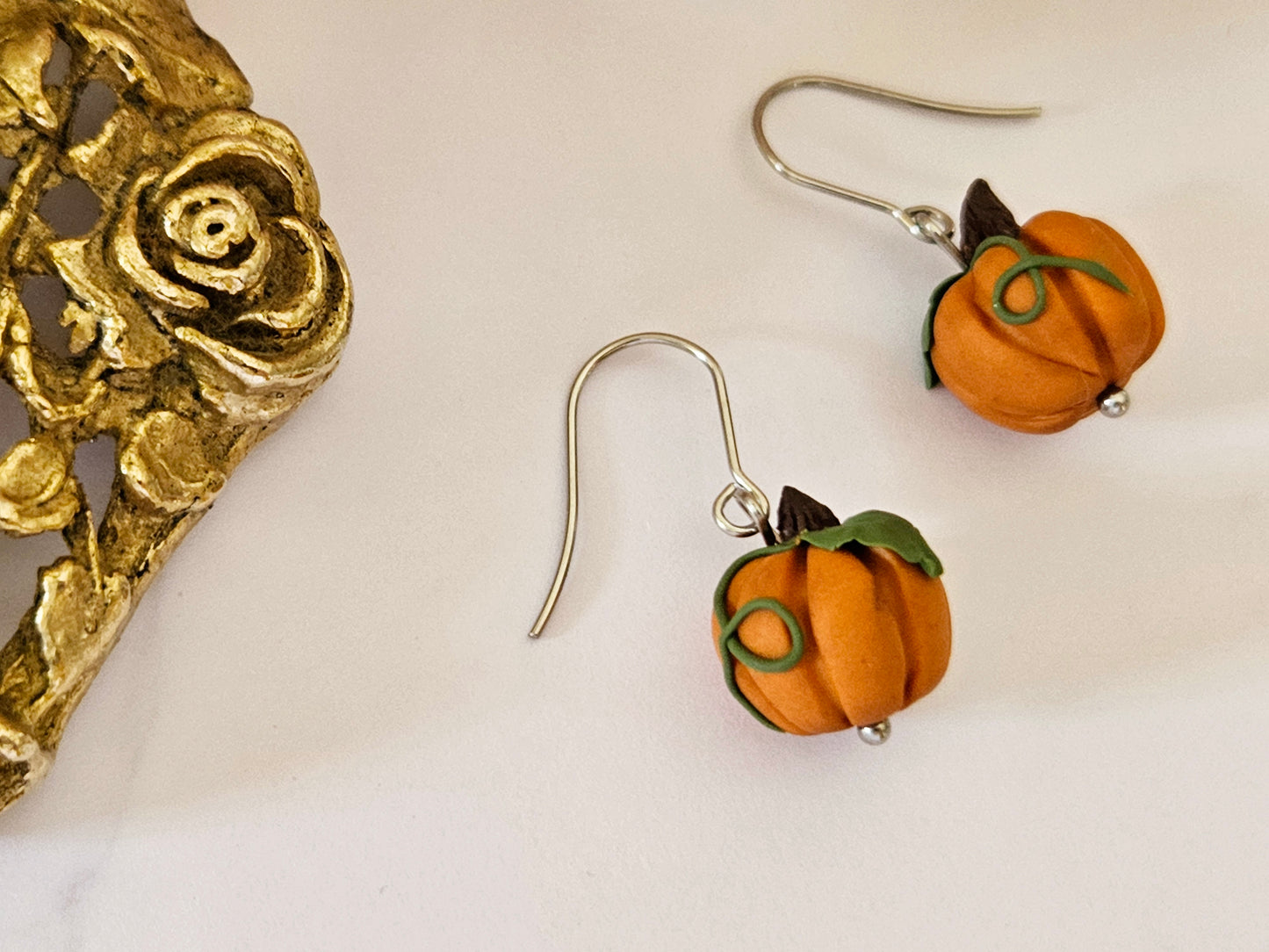 Haunted Halloween Pumpkin Earrings