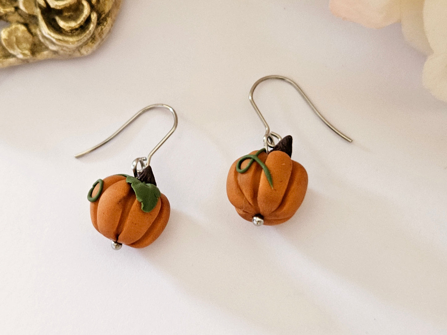 Haunted Halloween Pumpkin Earrings