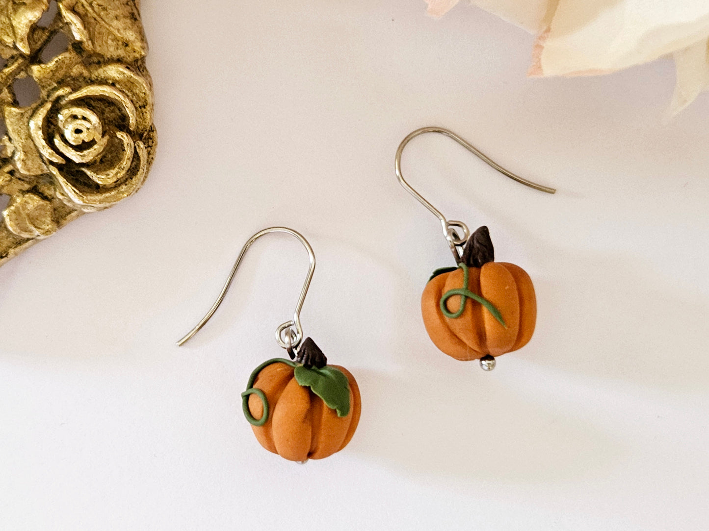 Haunted Halloween Pumpkin Earrings