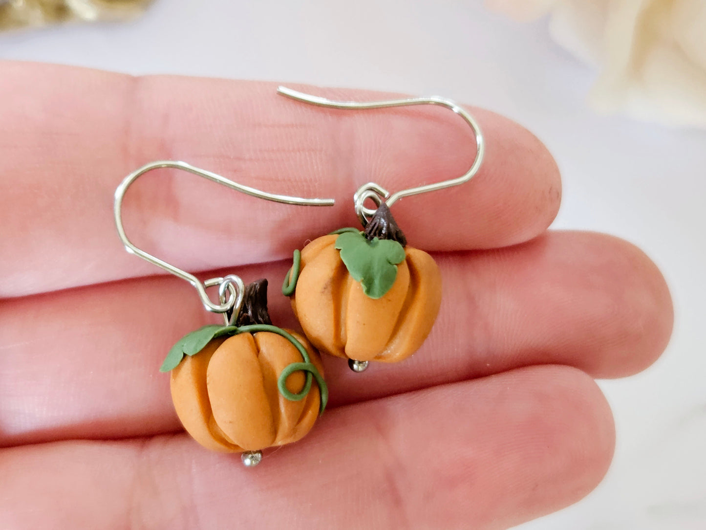 Haunted Halloween Pumpkin Earrings