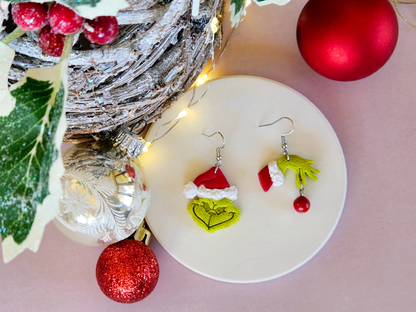 Christmas Grinchy Earrings