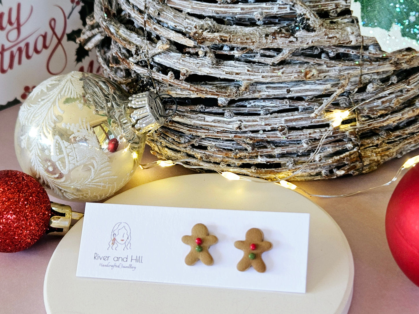 Christmas Gingerbread Studs