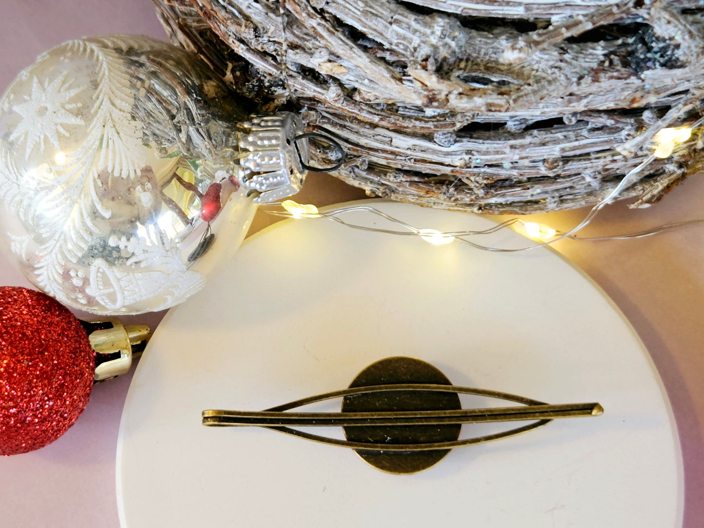 Christmas Gingerbread Man Hair Clip