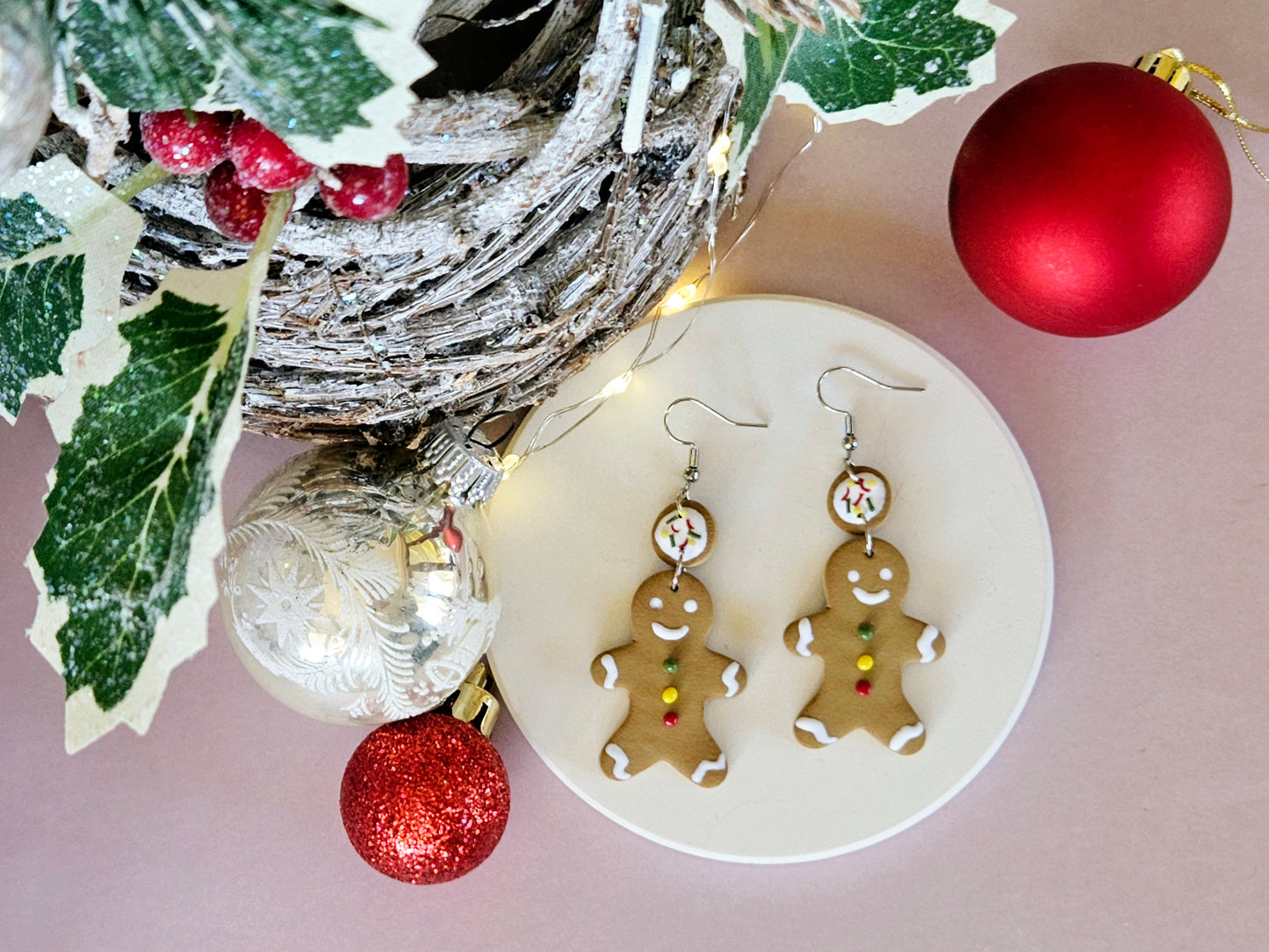 Christmas Gingerbread Men Earrings