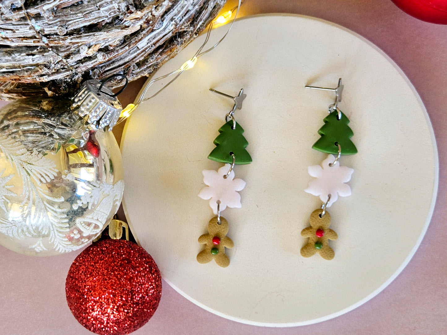 Christmas Mixed Dangle Earrings