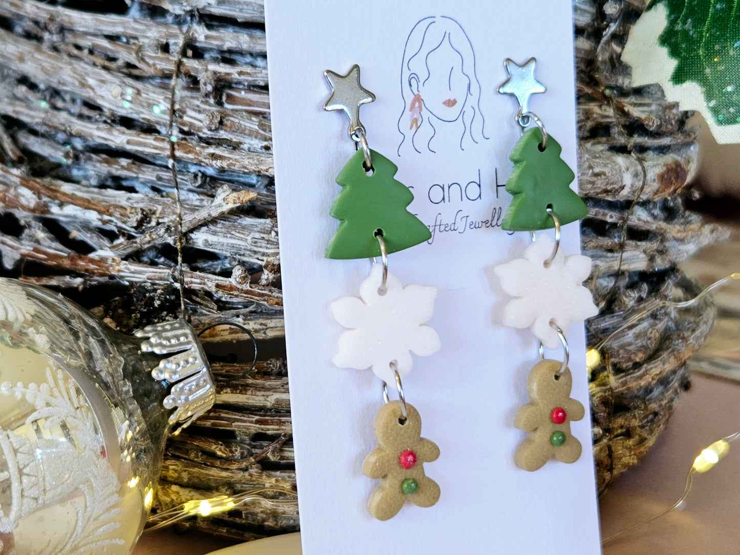 Christmas Mixed Dangle Earrings