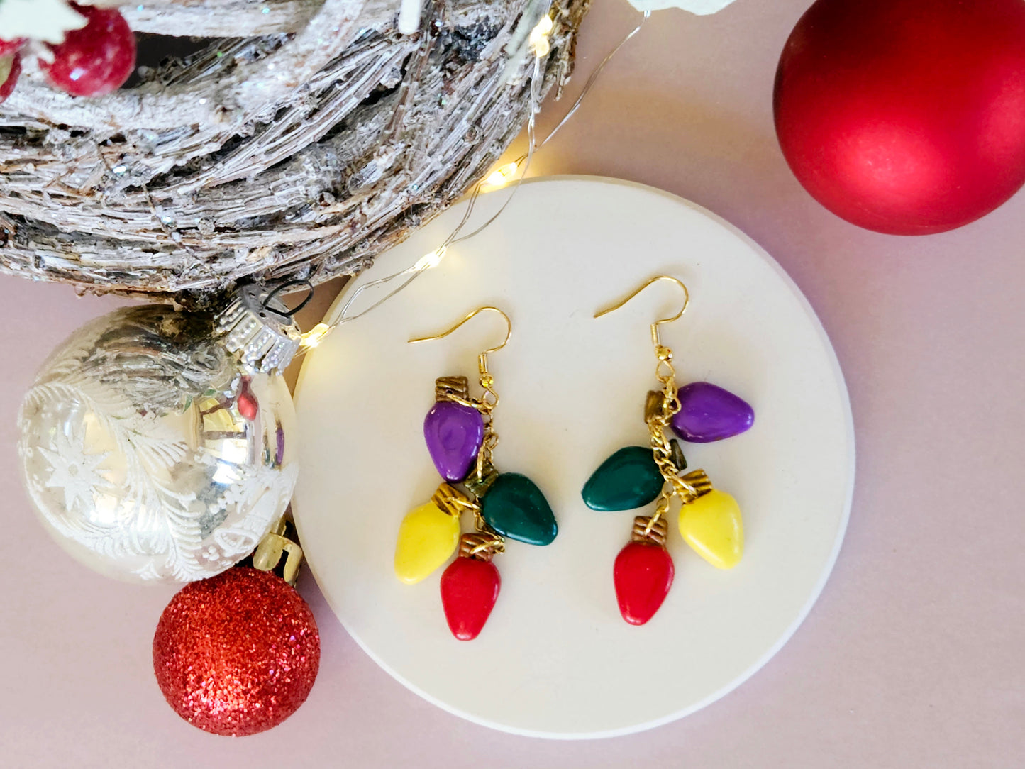 Christmas Vintage Lights Earrings