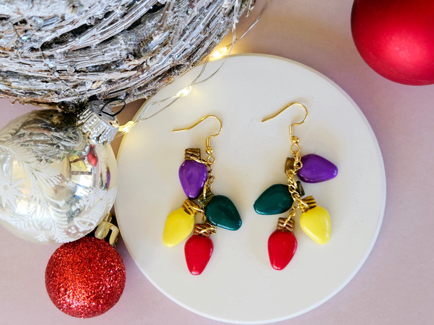 Christmas Vintage Lights Earrings