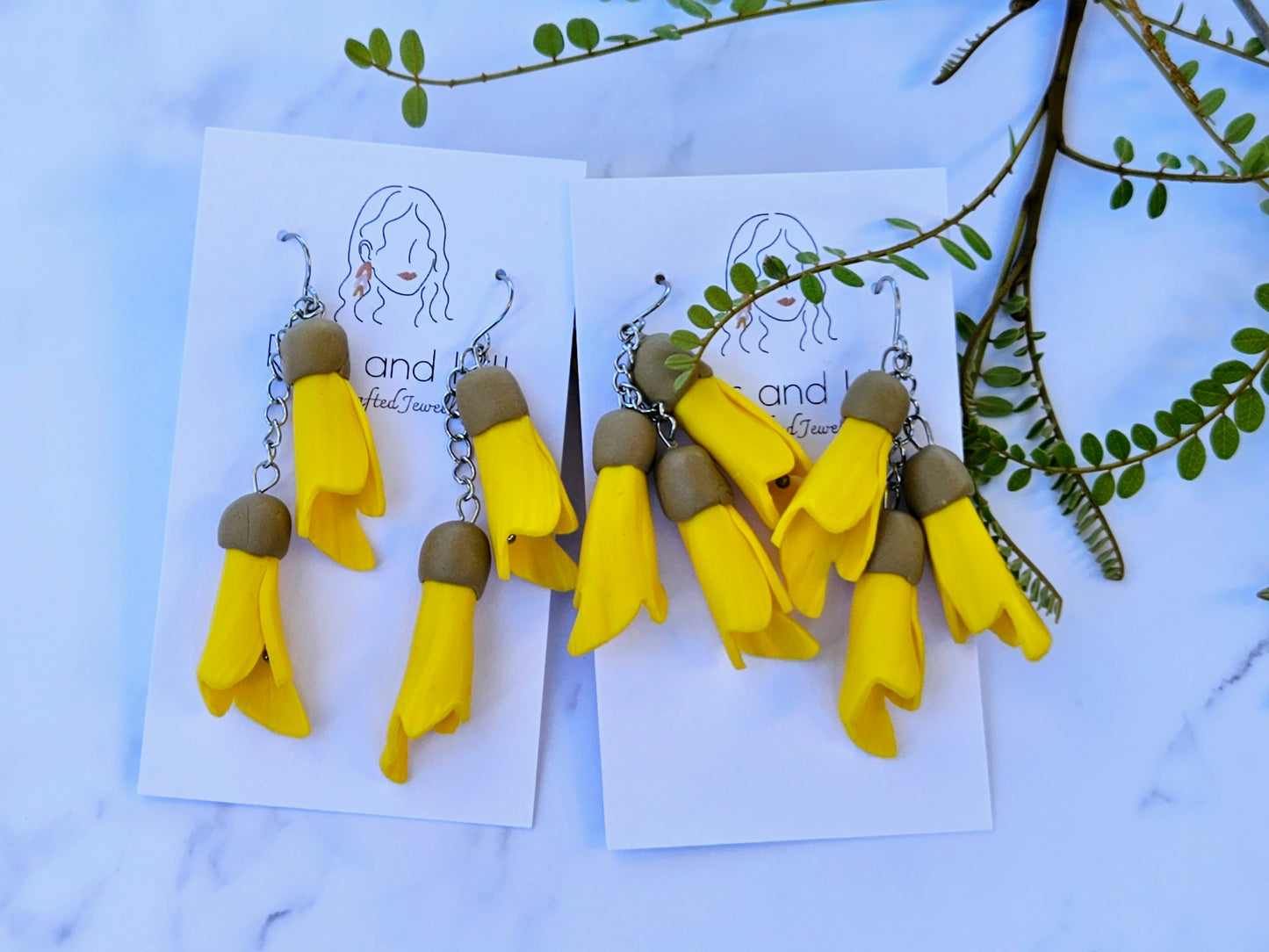 Kowhai Dangle Earrings