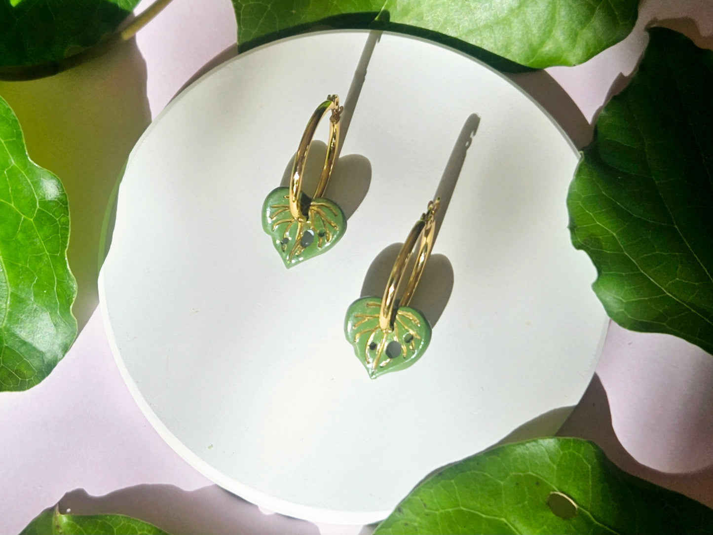 Kawakawa Gold Hoop Earrings